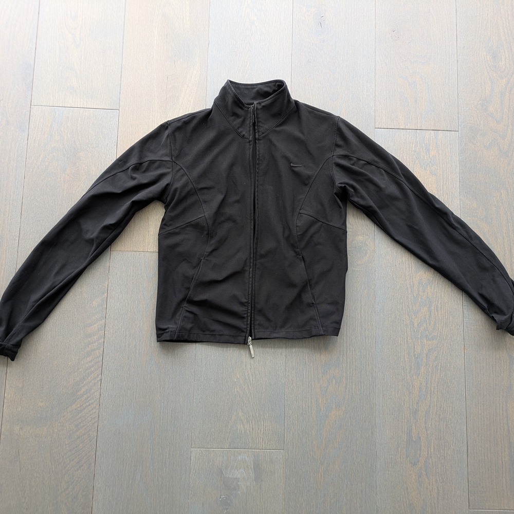 Nike Dri-Fit Zip Down Top, Size Women's S, Black